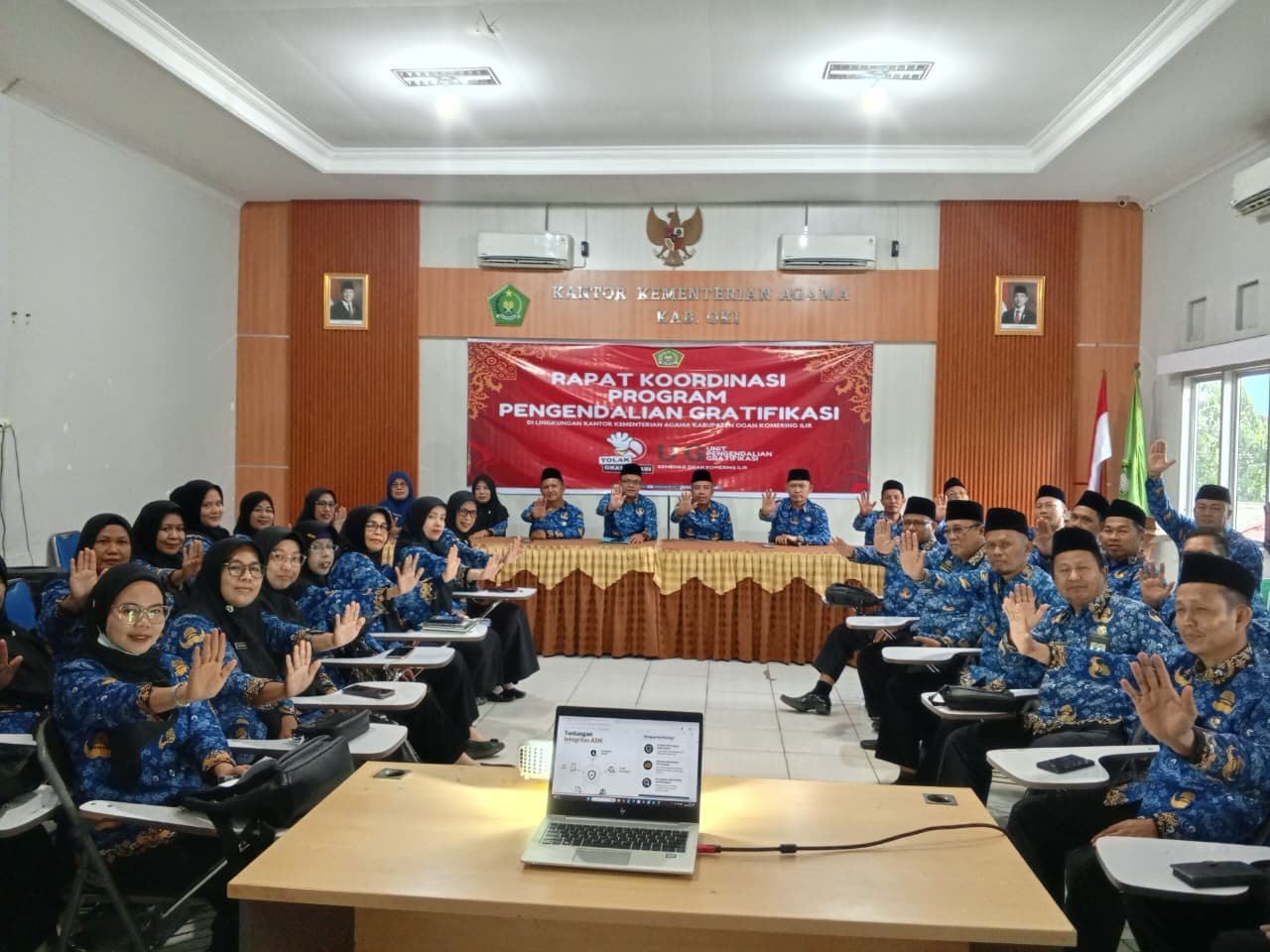 Perkuat Budaya Integritas, Kemenag OKI Gelar Sosialisasi Unit Pengendalian Gratifikasi (UPG)